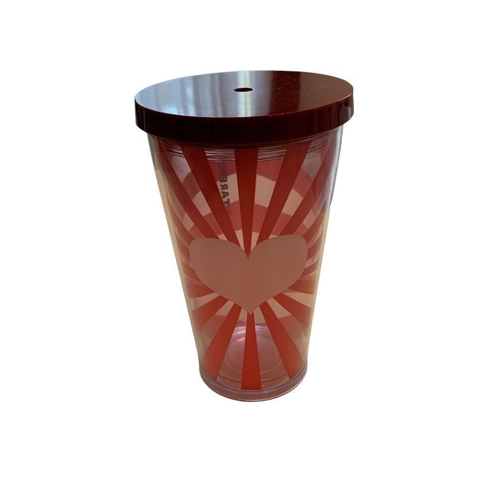 Starbucks 2019 Cold Drink Tumber Valentines Day 16 oz BPA Free